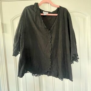 Soft Surroundings Black Top 2x